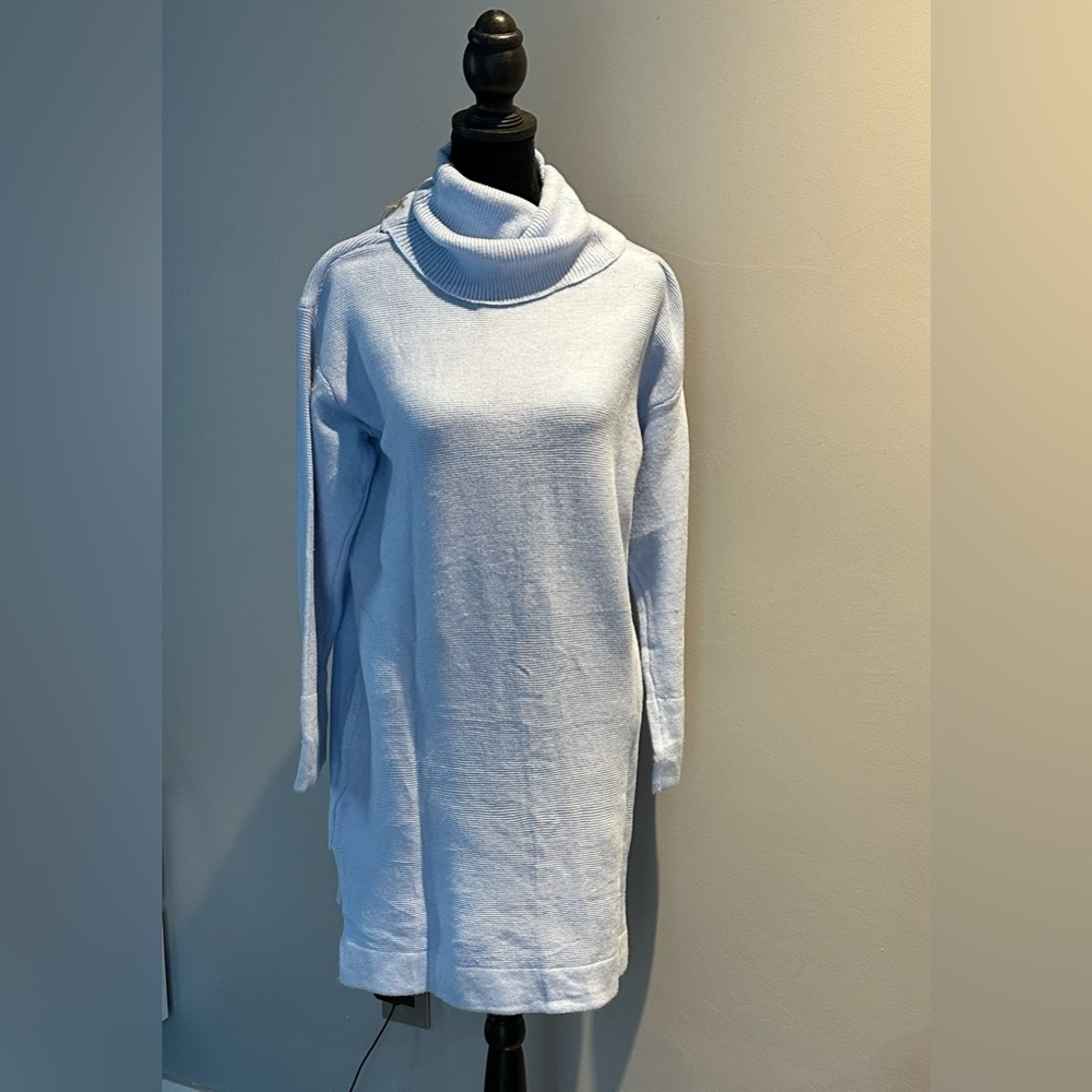 NEW! Solid sweater dress, beautiful light blue. Boho cute and comfy* 2 LEFT